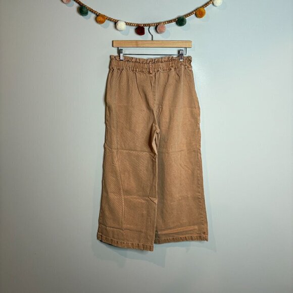 Young, Fabulous & Broke tan wide leg cropped pull on pants - Picture 3 of 5